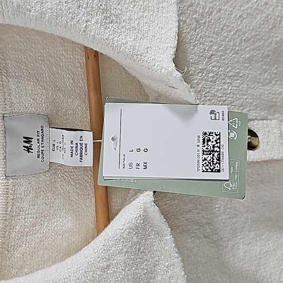 NWT H&M Boucle Polo Shirt Men's Sz.L - Picture 5 of 10